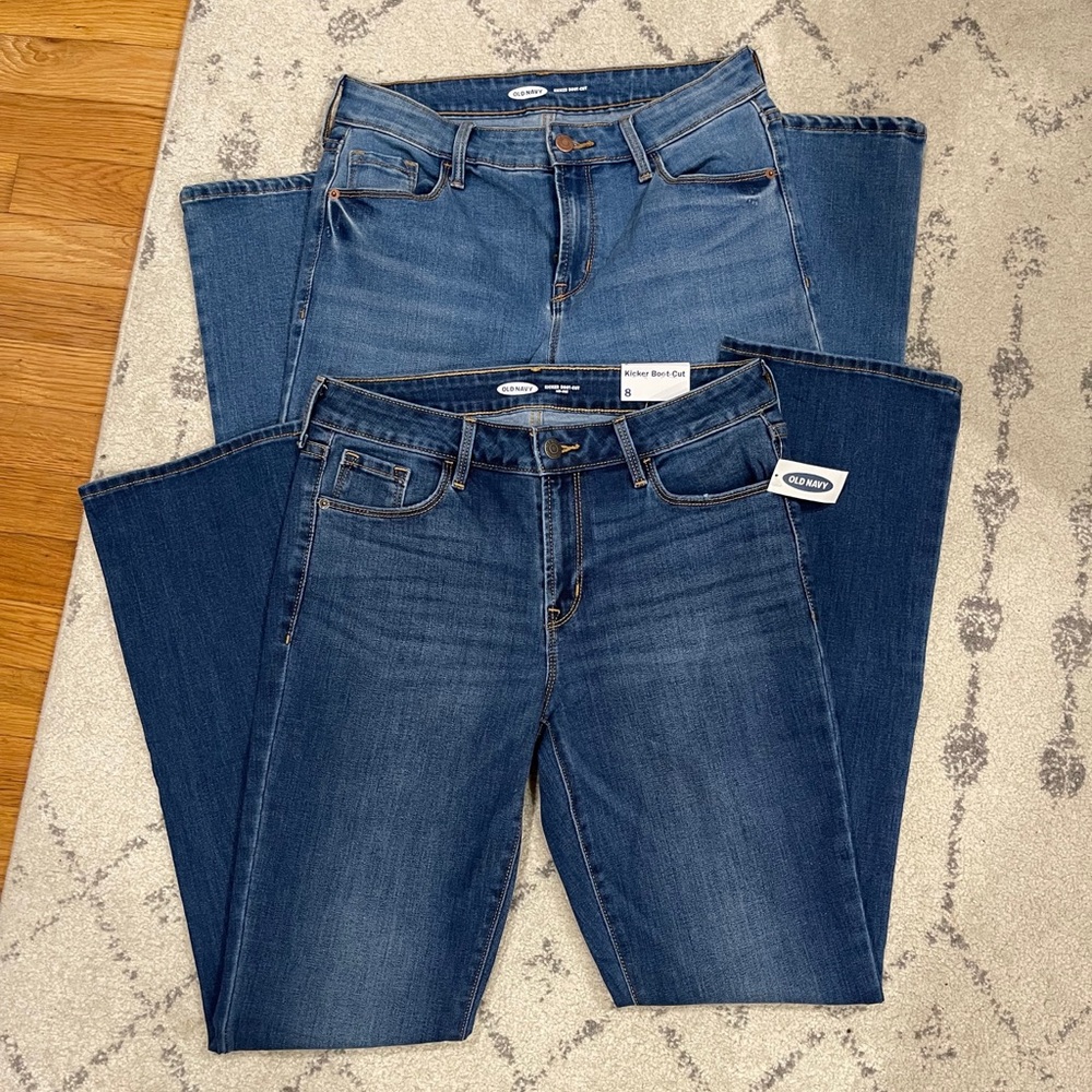 Old Navy Kicker Boot-Cut Jeans (Size 29) 2 pairs